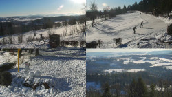 Sdružený snímek okolí chaty Myslivna