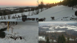 Sdružený snímek okolí chaty Myslivna