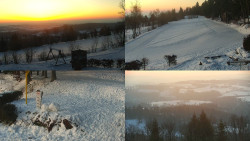 Sdružený snímek okolí chaty Myslivna