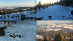 Sdružený snímek okolí chaty Myslivna