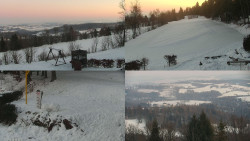 Sdružený snímek okolí chaty Myslivna