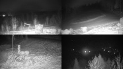 Sdružený snímek okolí chaty Myslivna