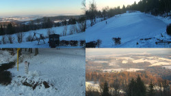 Sdružený snímek okolí chaty Myslivna