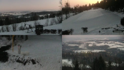 Sdružený snímek okolí chaty Myslivna