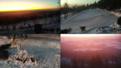 Sdružený snímek okolí chaty Myslivna