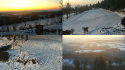 Sdružený snímek okolí chaty Myslivna