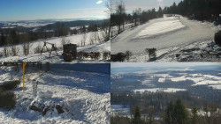 Sdružený snímek okolí chaty Myslivna