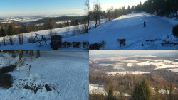 Sdružený snímek okolí chaty Myslivna