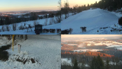 Sdružený snímek okolí chaty Myslivna