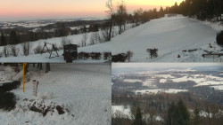 Sdružený snímek okolí chaty Myslivna