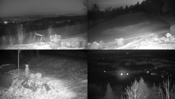 Sdružený snímek okolí chaty Myslivna