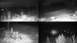 Sdružený snímek okolí chaty Myslivna