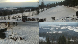 Sdružený snímek okolí chaty Myslivna