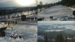 Sdružený snímek okolí chaty Myslivna