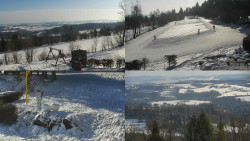 Sdružený snímek okolí chaty Myslivna