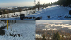 Sdružený snímek okolí chaty Myslivna