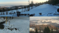 Sdružený snímek okolí chaty Myslivna