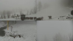 Sdružený snímek okolí chaty Myslivna