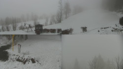 Sdružený snímek okolí chaty Myslivna