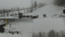 Sdružený snímek okolí chaty Myslivna