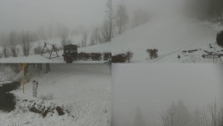 Sdružený snímek okolí chaty Myslivna