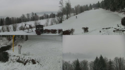 Sdružený snímek okolí chaty Myslivna