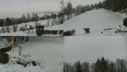 Sdružený snímek okolí chaty Myslivna