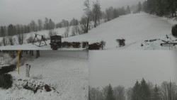 Sdružený snímek okolí chaty Myslivna