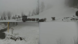 Sdružený snímek okolí chaty Myslivna