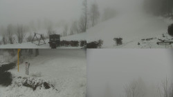 Sdružený snímek okolí chaty Myslivna