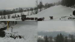 Sdružený snímek okolí chaty Myslivna