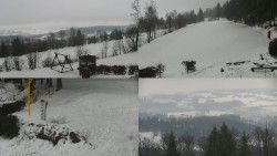 Sdružený snímek okolí chaty Myslivna