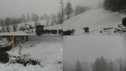 Sdružený snímek okolí chaty Myslivna