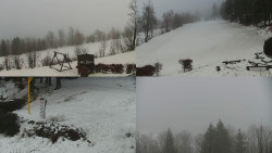 Sdružený snímek okolí chaty Myslivna