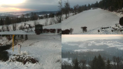 Sdružený snímek okolí chaty Myslivna