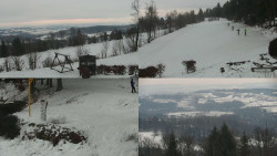 Sdružený snímek okolí chaty Myslivna