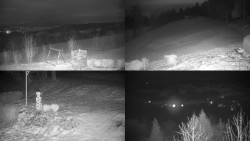 Sdružený snímek okolí chaty Myslivna