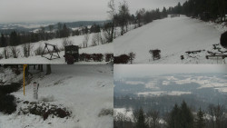 Sdružený snímek okolí chaty Myslivna