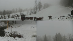 Sdružený snímek okolí chaty Myslivna