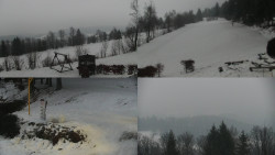 Sdružený snímek okolí chaty Myslivna