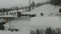 Sdružený snímek okolí chaty Myslivna