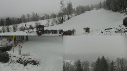 Sdružený snímek okolí chaty Myslivna