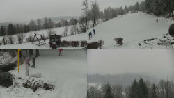 Sdružený snímek okolí chaty Myslivna