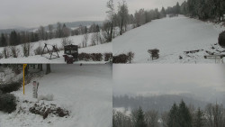 Sdružený snímek okolí chaty Myslivna