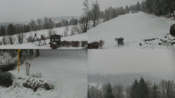 Sdružený snímek okolí chaty Myslivna