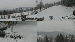 Sdružený snímek okolí chaty Myslivna