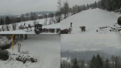 Sdružený snímek okolí chaty Myslivna