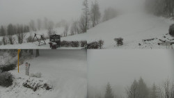 Sdružený snímek okolí chaty Myslivna