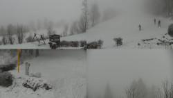 Sdružený snímek okolí chaty Myslivna