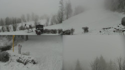 Sdružený snímek okolí chaty Myslivna